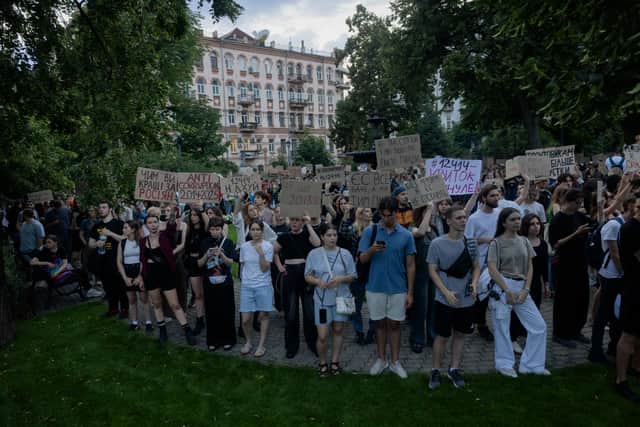 Protests have erupted in Ukraine against a government crackdown on two major anti-corruption organisations that could derail the country’s bid to join the European Union. (Photo: AFP via Getty Images)