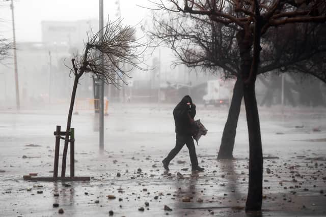 Spain’s state weather agency has warned that storms are on the way and temperatures will be 10C cooler than usual for this time of year. (Photo: AFP via Getty Images)