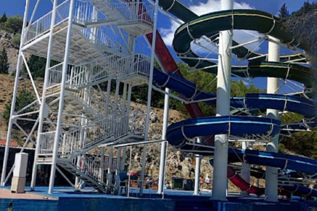 Toddler dies in water slide fall after slipping from father’s arms