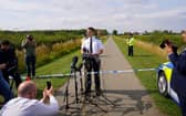 Assistant Chief Constable James Avery addresses the media at Stathern Lodge in Canal Lane near Melton Mowbray, Leics.  July 31, 2025.  A 76-year-old man has been arrested on suspicion of poisoning eight children who fell ill at a summer camp.  The youngsters were at Stathern Lodge in Canal Lane near Melton Mowbray, Leics., when they felt sick on Sunday (27/7).  An emergency triage centre was set up in Plungar village hall to assess all the children.  Following an initial assessment, eight children were taken to hospital as a precaution. All the children have since been discharged.  Leicestershire Police launched an investigation and have arrested a 76-year-old man. He was arrested at the camp on suspicion of administering poison/a noxious thing with intent to injure/aggrieve/annoy.  He remains in custody.    
Photo released 31/07/2025


