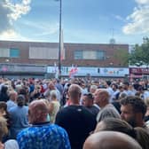 A new protest date has been set in Waterlooville, a town in Hampshire, after it emerged the Home Office was secretly plotting to relocate 35 asylum seekers to brand new flats. (Photo: @GBPolitcs/X)