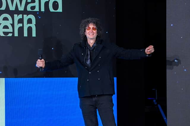 Howard Stern speaks onstage during the SiriusXM Next Generation: Industry & Press Preview 2023