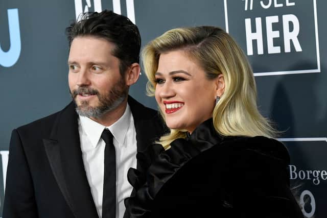 Brandon Blackstock and Kelly Clarkson attend the 25th Annual Critics' Choice Awards in 2020