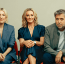 Kelly Cates, Gabby Logan, and Mark Chapman share presenting duties on the new-look Match Of The Day following the departure of Gary Lineker. 