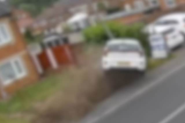 Footage shows the moment a driver smashed into a lamppost and flipped ...