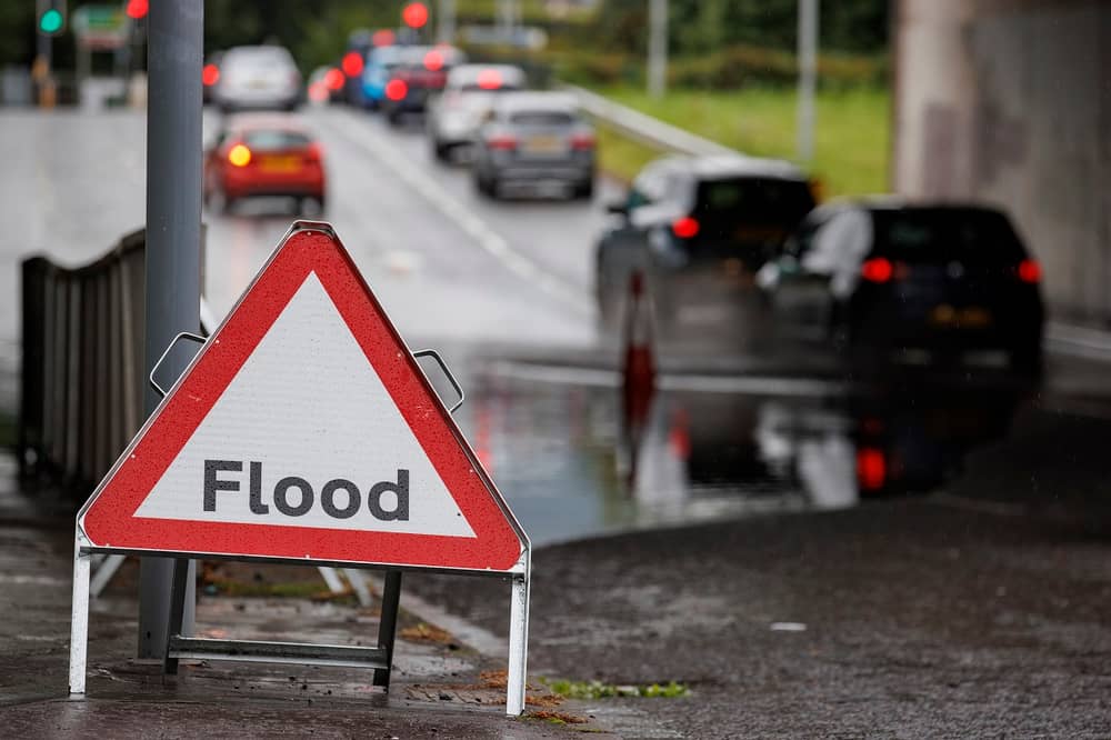 Heavy rainfall and flooding is expected to bring disruption to in parts of UK