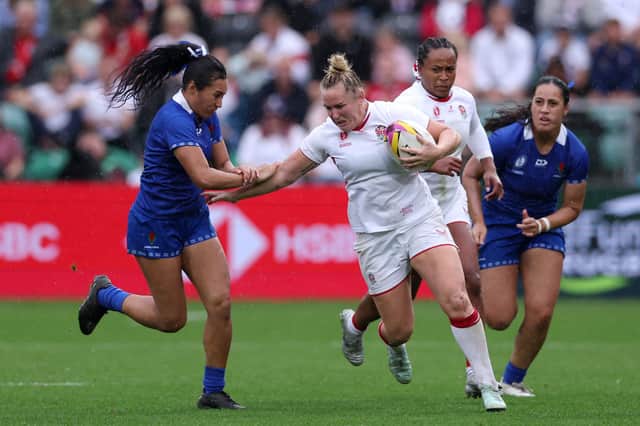 England clinched a record World Cup points total, as they beat Samoa 92-3 at Franklin’s Gardens