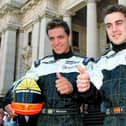 Tarso Marques, left, was Fernando Alonso's teammate at Minardi during the 2001 season.
