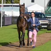 Harry Meade riding ET HOP DU MATZ  in the 1st Horse Inspections of the Defender Burghley Horse Trials, in the park land surrounding Burghley House near Stamford in Lincolnshire in the UK between 3rd - 7th September 2025