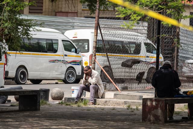Taxis have gone on strike for two days in South Africa. (Photo: AFP via Getty Images)