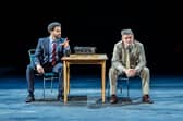 Tom Chambers, right, as Inspector Morse, with Tachia Newall, left as Lewis at Birmingham Rep