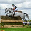 Max Warburton riding DEERPAIRC REVELRY during the cross country phase of the Defender Burghley Horse Trials, in the park land surrounding Burghley House near Stamford in Lincolnshire in the UK between 3rd - 7th September 2025