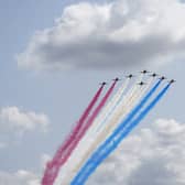 The iconic Red Arrows will take to the skies for a flypast during Donald Trump's state visit. (Photo: POOL/AFP via Getty Images)