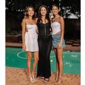 Picture shows Connor Moodley (right), Cassidy Moodley (middle) and Storm Moodley (left), undated. Connor Moodley and Cassidy Moodley died in an accident in Gauteng, South Africa. Note: Private photo. (Newsflash/NX)