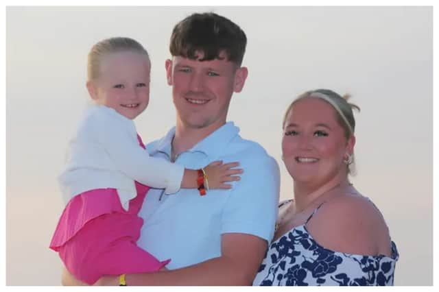 Jordan Thomas tragically dies at just 25, leaving behind his partner and little girl who ‘he doted on.' Photo: GoFundMe