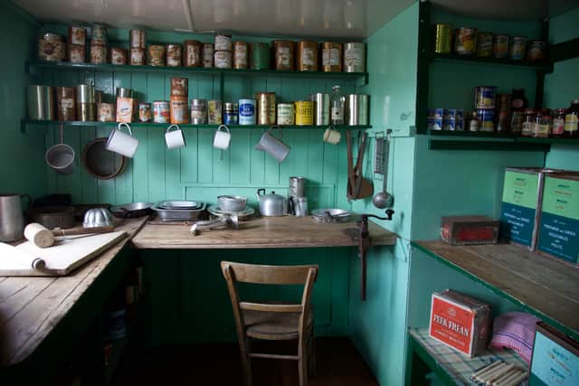 A kitchen which will be used by at team sent to Port Lockroy.