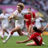 Ellie Kildunne in action during the Women's Rugby World Cup final