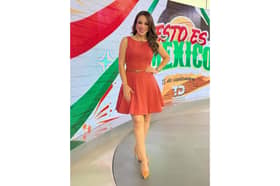 Debora Estrella poses in undated photo. She died in a plane crash in Garcia, Mexico, on Sept.20,2025. Note: Private photo taken from social media. (Newsflash/NX)