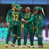 Nadine De Klerk (left) hit the winnings runs against Bangladesh