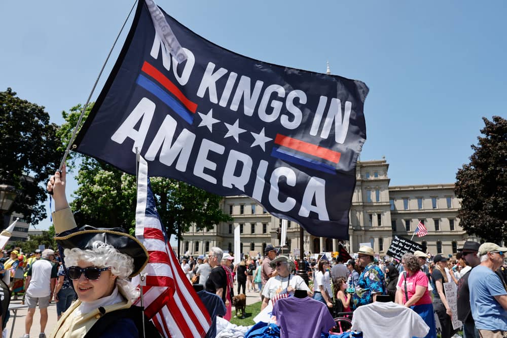 Demonstrators will once again take to the streets of cities across the United States for “No Kings” protests against President Donald Trump. (Photo: AFP via Getty Images)