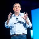 AWS outage: Who is Matt Garman, the CEO of Amazon Web Services, what's his salary?  Amazon Web Services (AWS) CEO Matt Garman delivers a keynote address during AWS re:Invent 2024, a conference hosted by Amazon Web Services, at The Venetian Las Vegas on December 3, 2024 in Las Vegas, Nevada. (Photo by Noah Berger/Getty Images for Amazon Web Services)