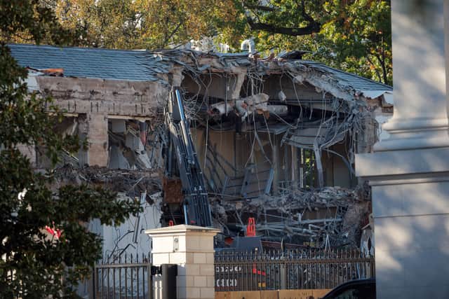Demolition of the White House's East Wing has begun to make way for President Donald Trump's gilded $250 million ballroom. (Photo: Getty Images)