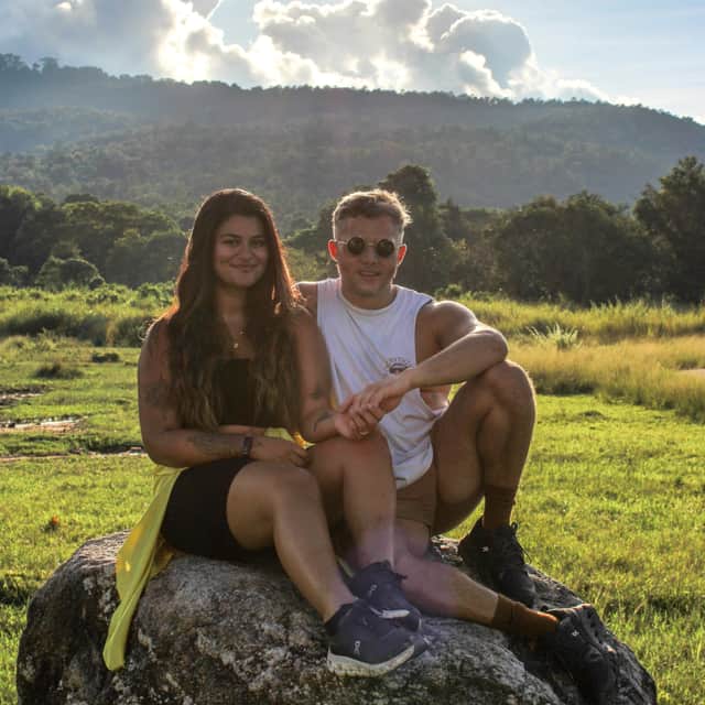 Roshni Ward and Louis Hunt in Thailand.