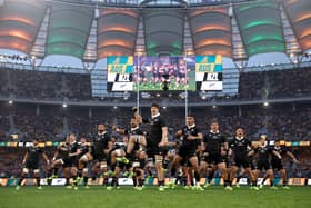 The All Blacks perform the haka 