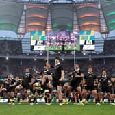 The All Blacks perform the haka 