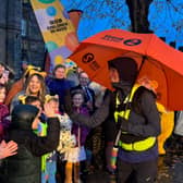 Sara Cox sets off on her fifth and final day of her Great Northern Marathon Challenge for Children In Need. 