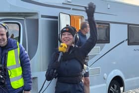BBC Radio 2 presenter Sara Cox is on the final leg of her Great Northern Marathon Challenge for Children In Need