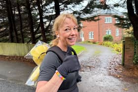 BBC Radio 2 star Sara Cox has traveled through the North of England for her Great Northern Marathon Challenge for Children In Need. 