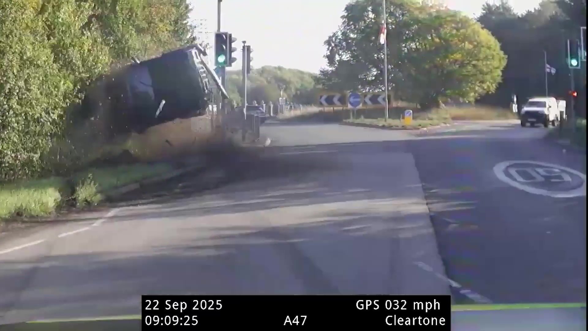 Paedophile flips his car in crash on the way to court