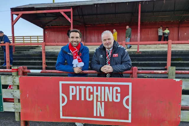 Workington welcomed local MP Josh MacAlister to their clash with Hyde United