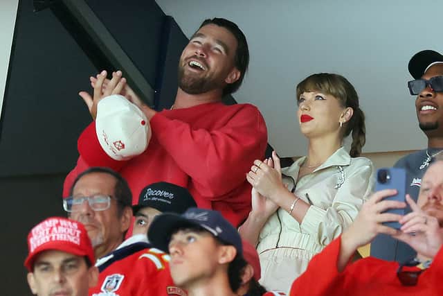 When is Thanksgiving 2025: Is it always on a Thursday, will Taylor Swift attend Travis Kelce’s away match? ravis Kelce, left, and Taylor Swift react as the Edmonton Oilers and the Florida Panthers play during the first period in Game Four of the 2025 Stanley Cup Final at Amerant Bank Arena on June 12, 2025 in Sunrise, Florida. (Photo by Bruce Bennett/Getty Images)
