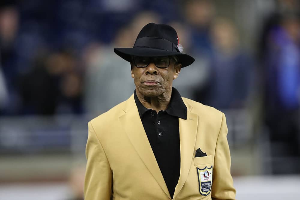 Why were there rumours that former NFL star Lem Barney has died, what has his son said? FL and Detroit Lions Hall of Fame player Lem Barney on the field prior to the start of the Detroit Lions and the Chicago Bears at Ford Field on December 11, 2016 in Detroit, Michigan. (Photo by Leon Halip/Getty Images)