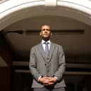 Former Premier League footballer Clarke Carlisle at the launch of The Mental Health Charter for Sport and Recreation at the Oval in London. 