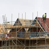 New houses being constructed on the Chilmington development in Ashford, Kent