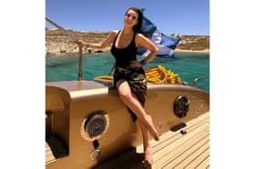  Laura Pausini poses in undated photo. She said she deleted all her social media accounts from her phone. Note: Private photo taken from social media. (@laurapausini/Newsflash)