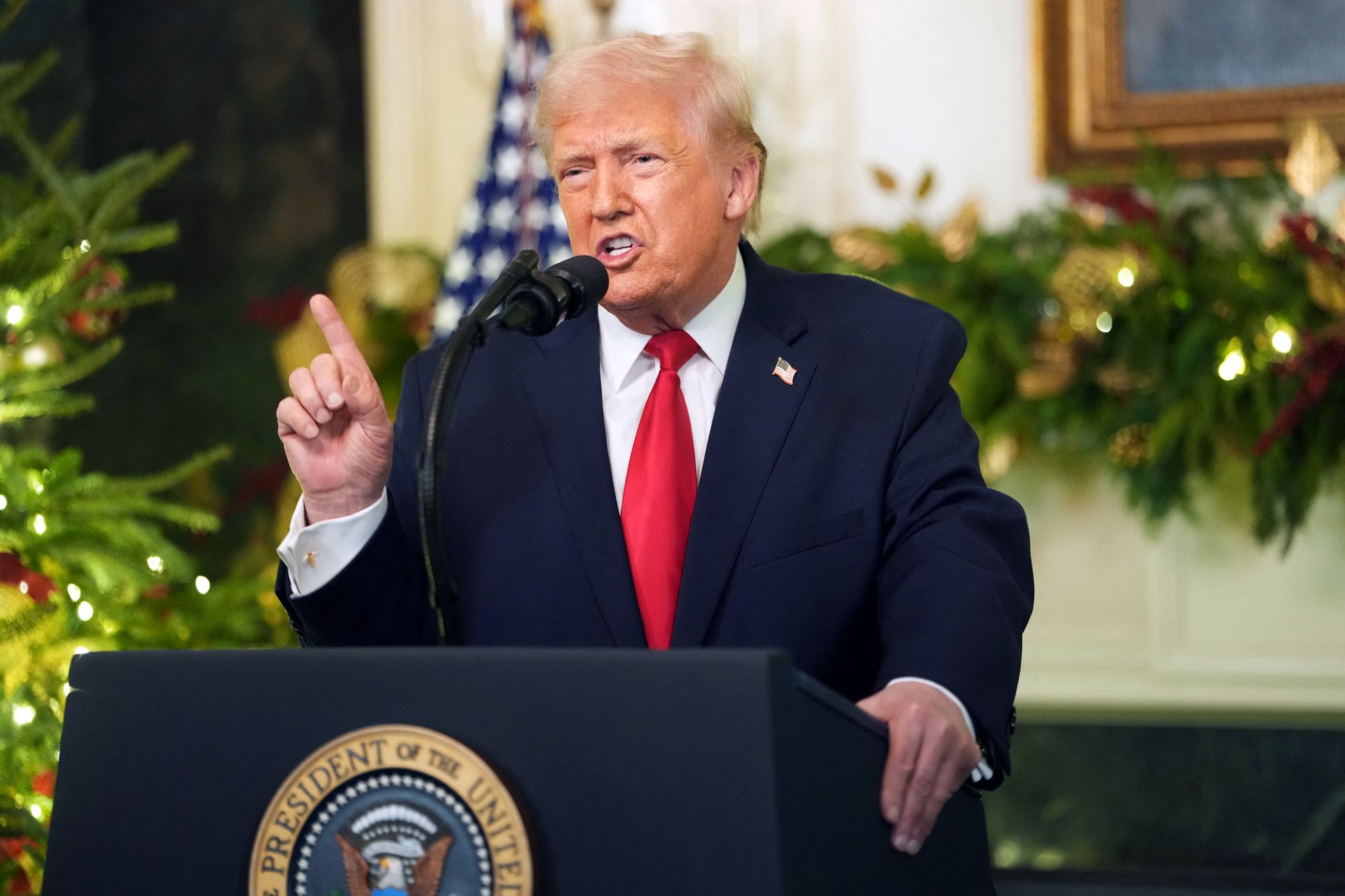 His Addresses What did Donald Trump say in his national address speech?