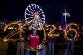 Revellers celebrate Hogmanay 2026 in Edinburgh