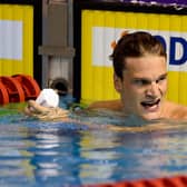 MONTPELLIER, FRANCE:  Yannick Agnel of France reacts after 200m Men's freestyle on day two of the French National Swimming Championships on March 30, 2016 in Montpellier, France.  (Photo by Aurelien Meunier/Getty Images)