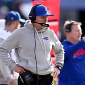 After nine years with the Buffalo Bills, their head coach Sean McDermott has been fired. Head coach Sean McDermott of the Buffalo Bills looks on during the third quarter against the Jacksonville Jaguars in the AFC Wild Card Playoff game at EverBank Stadium on January 11, 2026 in Jacksonville, Florida.  (Photo by Megan Briggs/Getty Images)