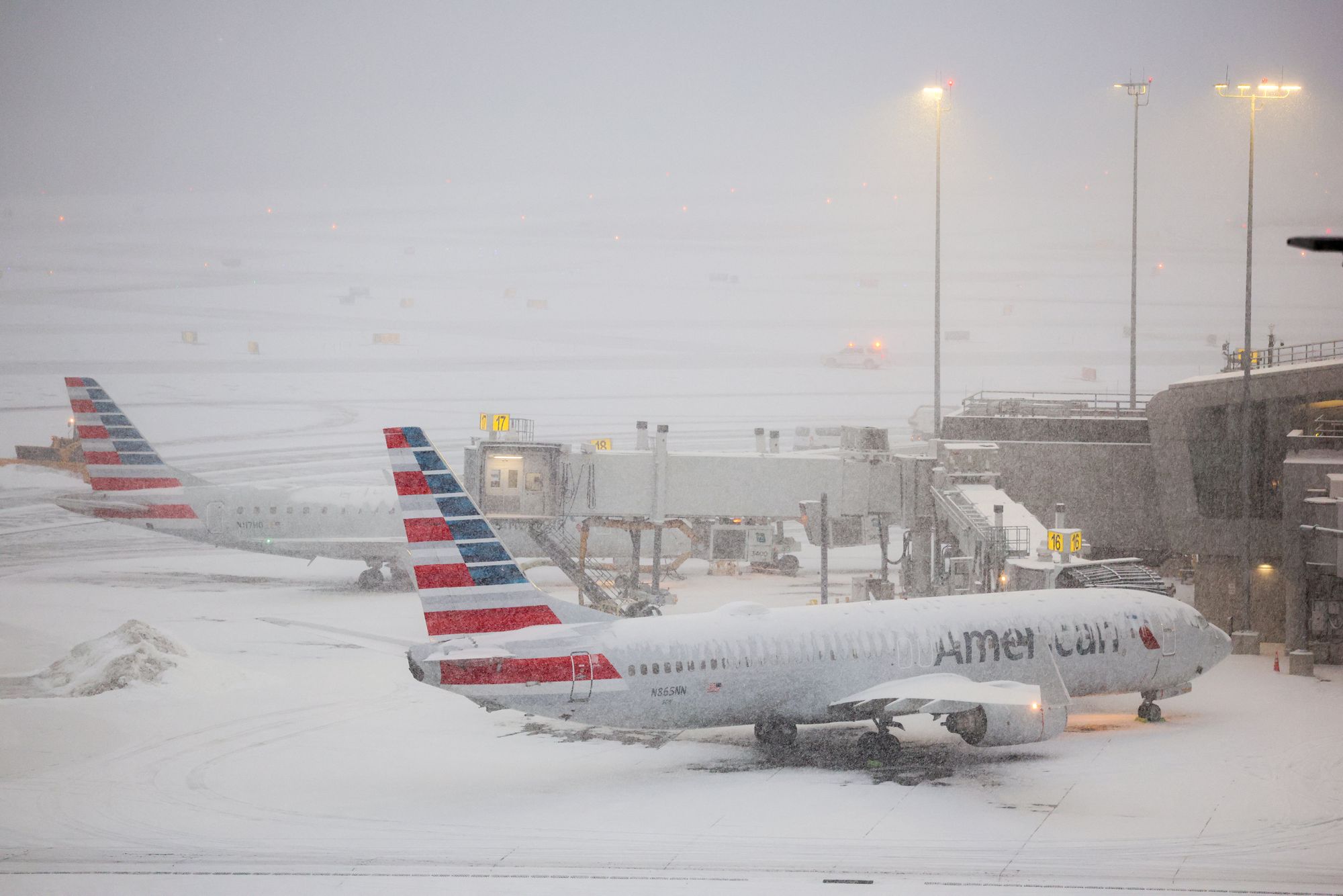 Thousands of flights cancelled due to historic snowstorm