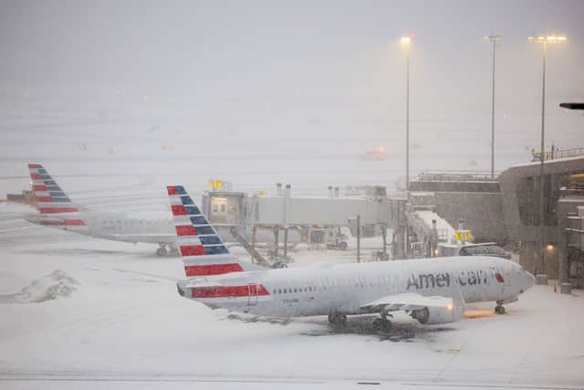 Thousands of flights cancelled due to historic snowstorm