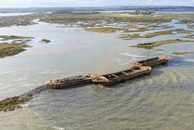 The National Trust has sunk three decommissioned barges to form a new island for birds in the Blackwater Estuary in Essex.