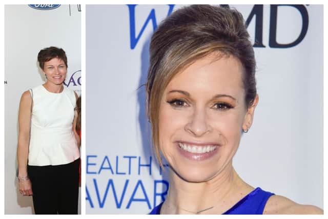 Stephanie Gosk (left) and Jenna Wolfe are to divorce after nearly 13 years of marriage. Photos: Getty Images
