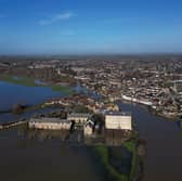 Flooding around St Ives in Cambridgeshire after the River Great Ouse burst its banks