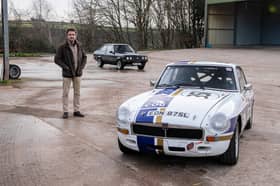Richard Hammond with 1972 MG B GT described as his personal competition car and the final vehicle he drove during his time on Top Gear