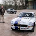 Richard Hammond with 1972 MG B GT described as his personal competition car and the final vehicle he drove during his time on Top Gear